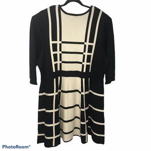 Liz Claiborne Women Sz 3x Color Beige Black Rayon